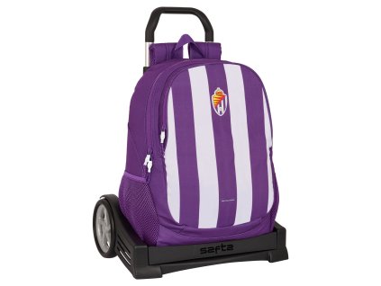 Školská taška na kolieskach Real Valladolid C.F. Purpurová 32 x 44 x 16 cm