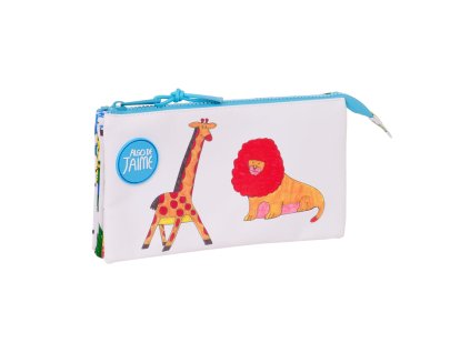 Trojitý peračník Algo de Jaime Biela 22 x 12 x 3 cm