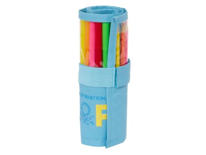 Peračník Benetton Spring Roll-up Nebeská modrá 7 x 20 x 7 cm (27 Kusy)