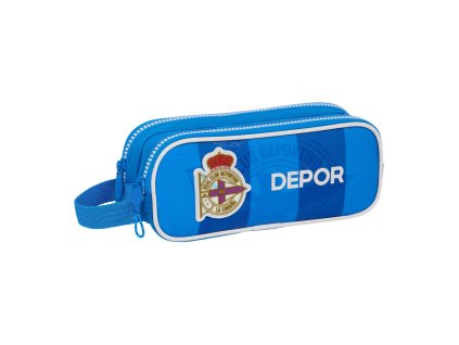 Dvojitý peračník R. C. Deportivo de La Coruña Modrá 21 x 8 x 6 cm