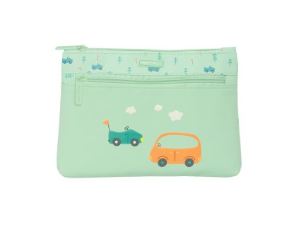 Školské puzdro Safta Automobil Jednoduché čistenie Zelená (23 x 16 x 3 cm)