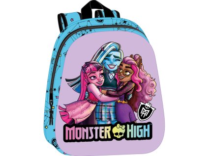 Detský batoh Monster High 3D Modrá Fialová (27 x 33 x 10 cm)