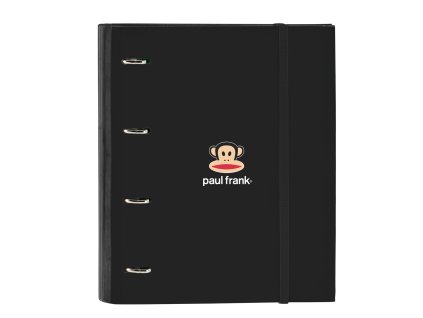 Krúžkový zakladač s náplňou 100 listov Paul Frank Join the fun Čierna (27 x 32 x 3,5 cm)