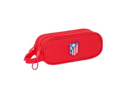 Dvojitý peračník s pútkom Atlético Madrid Červená (21 x 8 x 6 cm)
