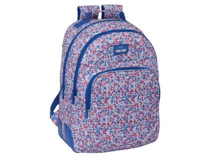 Školský batoh Nait Nait Flores coimbra azul Modrá 32 x 42 x 15 cm