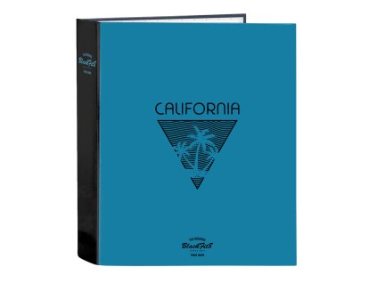 Krúžkový zakladač BlackFit8 California Modrá Čierna A4 (27 x 33 x 6 cm)