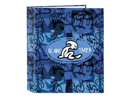 Krúžkový zakladač El Niño Roller Modrá Čierna A4 (27 x 33 x 6 cm)