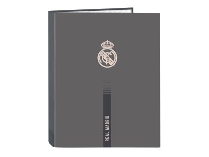 Krúžkový zakladač Real Madrid C.F. Sivá A4 (26,5 x 33 x 4 cm)