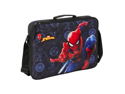 Aktovka cez rameno Spider-Man Attack Čierna (38 x 28 x 6 cm)
