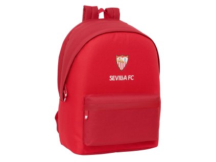 Školský batoh s USB výstupom a s priehradkami na notebook a tablet Sevilla Fútbol Club Červená (31 x 44 x 18 cm)