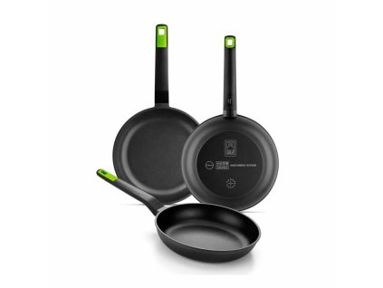 Sada panvíc BRA GASTRO A841202 Kovaný hliník Nepriľnavé (3 ks) (Ø 20 cm, Ø 24 cm, Ø 28 cm)
