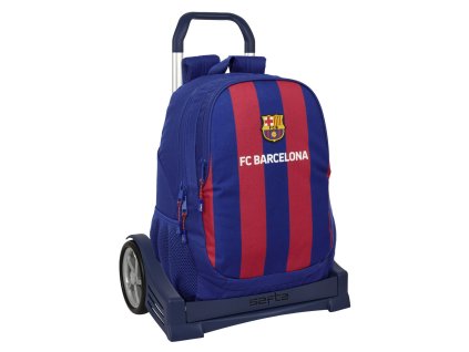 Školská taška na kolieskach F.C. Barcelona 24/25 Hnedočervená Námornícka modrá (32 x 44 x 16 cm)