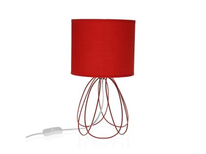 Stolná lampa Versa Mila Červená 20 x 36 cm Kov