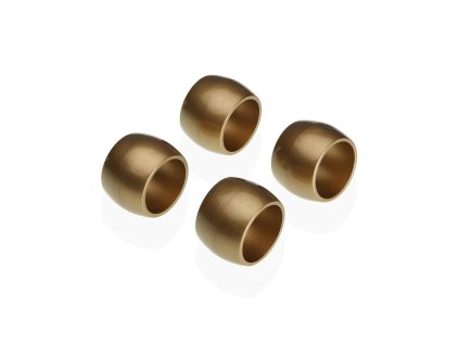 Krúžky na obrúsky Versa Polypropylén Zlatá (4,7 x 3,2 x 4,7 cm) (4 Kusy)