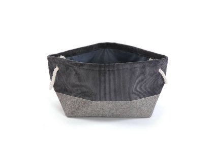 Viacúčelový kúpeľňový organizér Versa Corduroy Polyester Tmavo-sivá (27 x 26 x 27 cm)