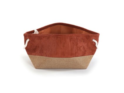 Viacúčelový kúpeľňový organizér Versa Corduroy Polyester Terakota (39 x 27 x 29 cm)