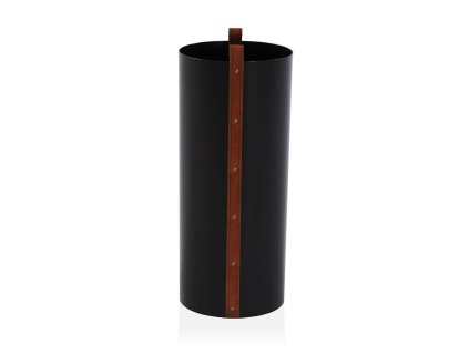 Stojan na dáždniky Versa Fusion Koženka Kov Gaštanová Čierna (48 cm)