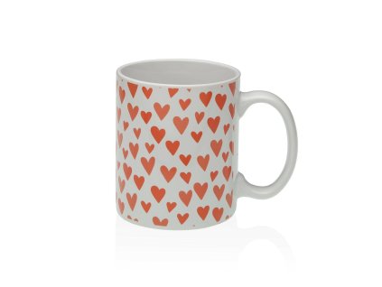 Hrnček Versa Amore Srdcia Porcelán (8 x 12 x 9,5 cm)