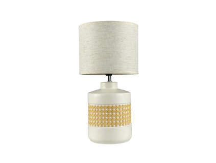 Stolná lampa Versa Textil Keramický (20 x 39,5 x 20 cm)