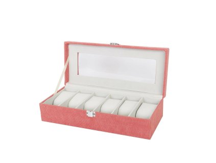 Organizér na hodinky Versa Červená Polyester (30,5 x 9 x 13,5 cm)