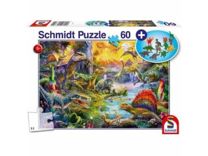 Puzzle Schmidt Spiele Dinosaurs Figúrky 60 Kusy