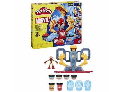 Plastelína Play-Doh Marvel Iron Man Armor Factory Žltá