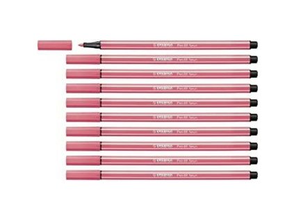 Fixky Stabilo Pen 68 Svetielkujúci Červená (10 kusov)