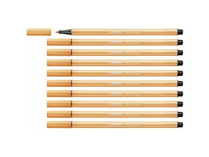Fixky Stabilo Pen 68 Svetielkujúci Oranžová (10 kusov)