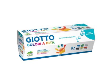 Maľovanie prstami Giotto Viacfarebná 6x 100 ml