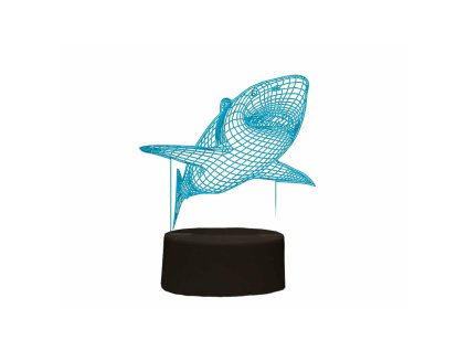 Stolná LED lampa iTotal 3D Žralok Meniaci farbu Plast 4 W (12,1 x 4 x 20,7 cm)
