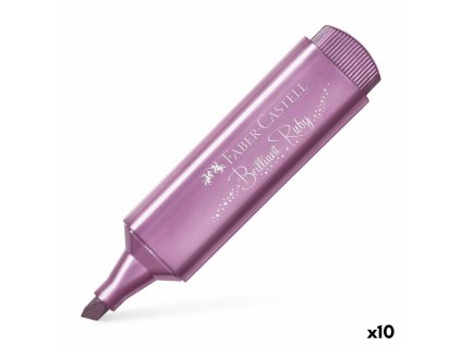 Zvýrazňovač Faber-Castell Rubínová ružová (Sada 10 kusov)