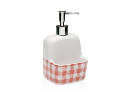 Dávkovač saponátu s odkladacím miestom na hubku 2 v 1 Versa Vichy Keramický (9,4 x 17,8 x 10,5 cm)