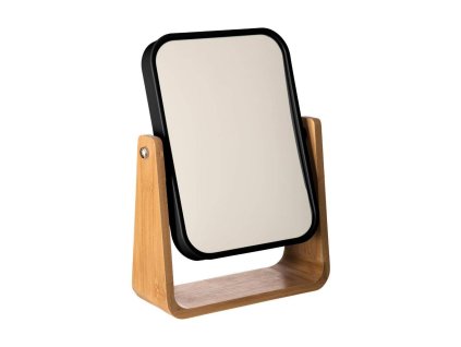 Kozmetické stojanové zrkadlo 5five Simply Smart Natureo Čierna Bambus (16 x 22 x 6 cm)