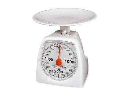 Mechanická Osobná Váha EDM Biela 4 Kg (16,5 x 11 x 13 cm)