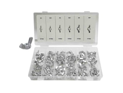 Krídlové matice Bensontools Oceľ (Sada 100 ks)