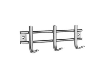 Vešiak na stenu Inofix Nerezová oceľ Pochrómované (7,6 x 22 x 5,4 cm)