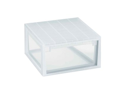 Organizér na bielizeň Terry Light Drawer Polypropylén Viacúčelový Transparentná (Veľkosť L) (39,6 x 39 x 21,3 cm)