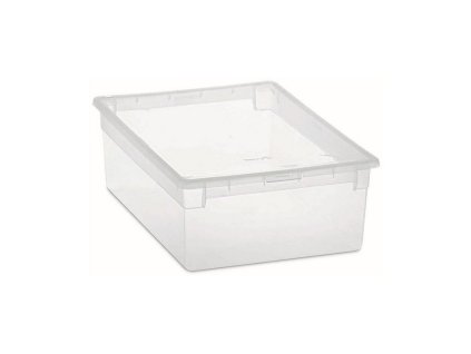 Multifunkčná nádoba Terry Light Box M S vrchnákom Transparentná Polypropylén Plastické 27,8 x 39,6 x 13,2 cm