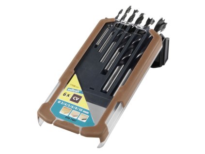 Sada vrtákov do dreva Wolfcraft 7108000 (6 ks) (Ø 3/4/5/6/8/10 mm)