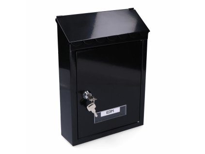 Poštová schránka na stenu EDM Standard Oceľ Čierna (21 x 30 x 6 cm)