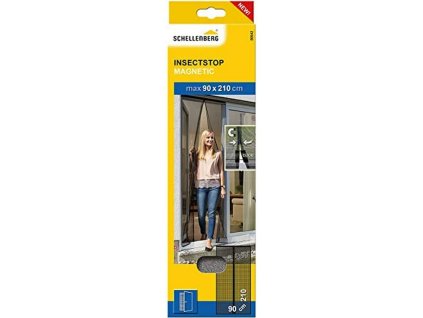 Sieť proti Hmyzu Schellenberg Dvere Magnetic 90 x 210 cm Antracit Laminát