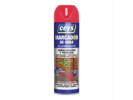 Sprejová farba Ceys Červená 500 ml Svetielkujúci