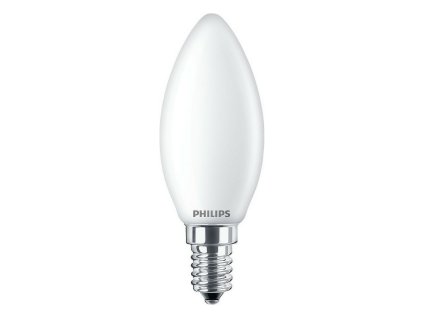 Led žiarovka Philips Sviečka Biela F 40 W 4,3 W E14 470 lm 3,5 x 9,7 cm (6500 K)