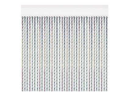 Záclona Acudam Cantabria Dvere Viacfarebná Exteriér Striebristý PVC Aluminium 90 x 210 cm