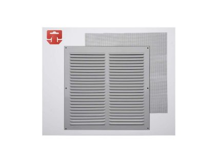 Vetracia mriežka so sieťkou proti hmyzu Fepre Aluminium Pochrómované (30 x 30 cm)