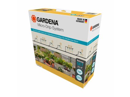 Automatický zavlažovací systém kvapkaním pre kvetináče na balkón Gardena Micro-drip 13401-20