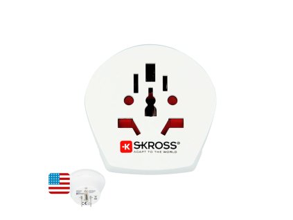 Sieťový adaptér USA + Medzinárodný Skross 1.500221-E Biela
