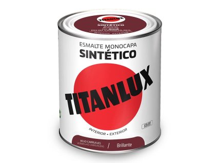 Syntetický smalt Titanlux 5808985 Bystrý Červená 750 ml