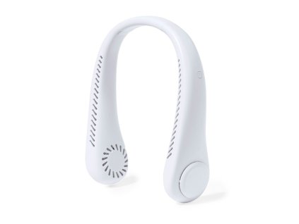 Ventilátor na krk nabíjateľný cez USB Lifetime ABS Biela 3 rýchlosti (14 x 22 x 6,2 cm)