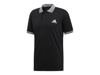 Pánska polokošeľa s krátkym rukávom Adidas CLUB SOLID POLO DX1806 Čierna Polyester Muž XS